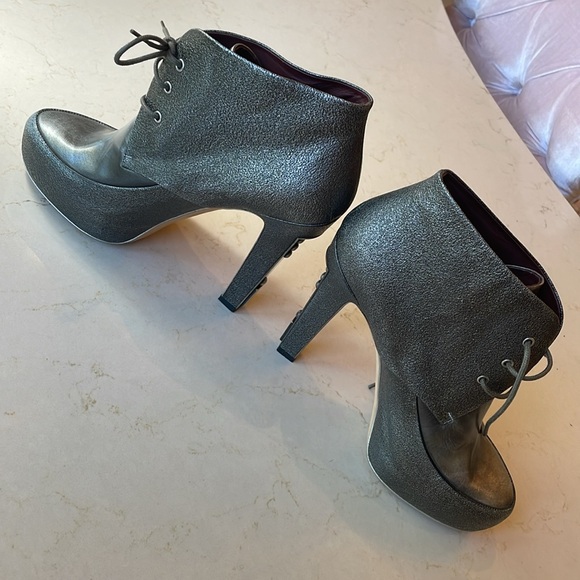 Chanel Silver Gray Boots - Picture 8 of 14